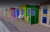 iForm modern wave roof composite beach huts_new