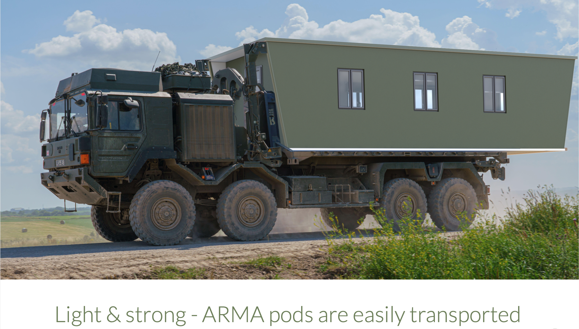 ARMA pods are easily transported